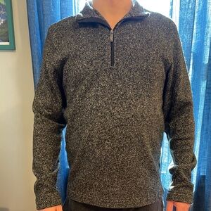 Van Heusen Charcoal Zip-Up Sweater